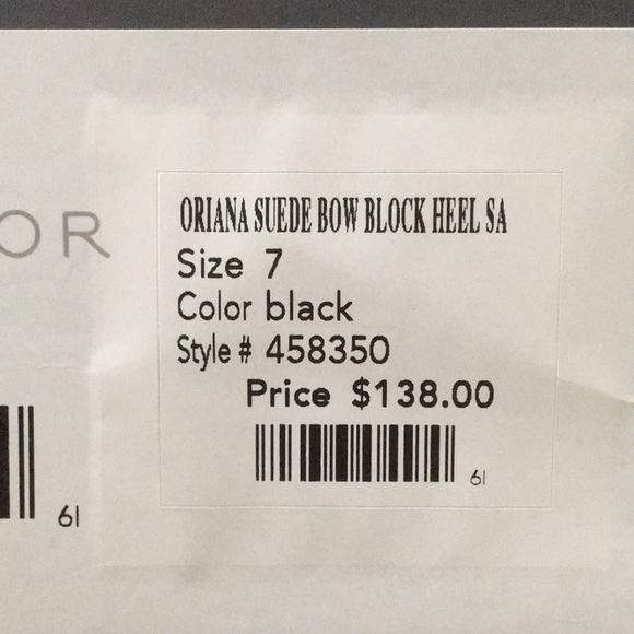 NIB • ANN TAYLOR Black Bow Heeled Slides - Picture 11 of 16